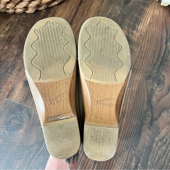 Dansko Womens Sela Leather Sip On Open Toe Tan Slide Sandals Sz (9.5-10) 40 - Picture 4 of 5